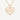 18ct Rose Gold Plated 925 Sterling Silver Geometric Heart Pendant Necklace