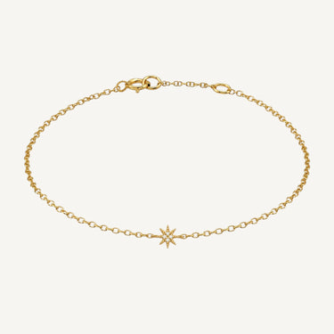 24ct Gold Plated 925 Sterling Silver CZ Dream Chaser Bracelet