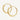 24ct Gold Plated 925 Sterling Silver 12mm Core Energy Huggie Hoops