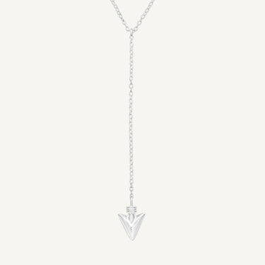 925 Sterling Silver Aim True Arrow Y Shaped Necklace