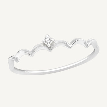 925 Sterling Silver CZ Princess Ring