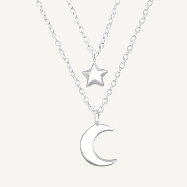 925 Sterling Silver Layered Cosmic Soul Necklace