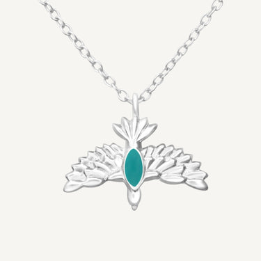 925 Sterling Silver Free Spirit Energy Bird Pendant Necklace