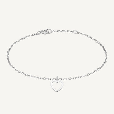 925 Sterling Silver Pretty Little Heart Bracelet