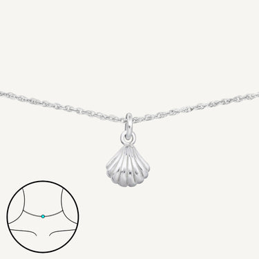925 Sterling Silver Wild Tide Shell Choker
