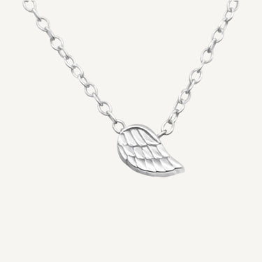 Sterling Silver Rebel Angel Wing Necklace