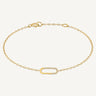24ct Gold Plated 925 Sterling Silver & CZ Golden Aura Bracelet