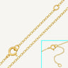 24ct Gold Plated 925 Sterling Silver No Limits Layering Chain Necklace