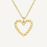 24ct Gold Plated 925 Sterling Silver CZ Sweet Desires Heart Necklace