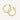 24ct Gold Plated Sterling Silver French Lock Hoop Earrings