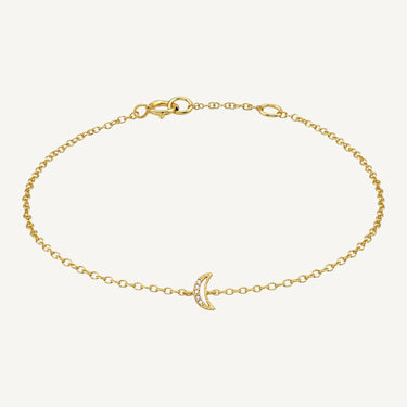 24ct Gold Plated 925 Sterling Silver CZ Lunar Soul Bracelet