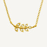24ct Gold Plated 925 Sterling Silver CZ Wild Bloom Necklace