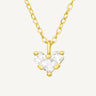 24ct Gold Plated 925 Sterling Silver CZ Sacred Love Necklace