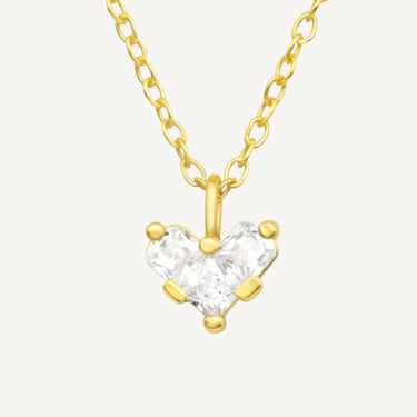 24ct Gold Plated 925 Sterling Silver CZ Sacred Love Necklace