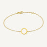 24ct Gold Plated 925 Sterling Silver Unity Circle Bracelet