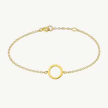 24ct Gold Plated 925 Sterling Silver Unity Circle Bracelet