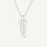925 Sterling Silver Angel Feather Necklace