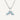 925 Sterling Silver CZ Lucky Whale Tail Necklace