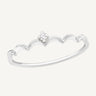 925 Sterling Silver CZ Princess Ring