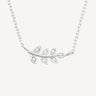 925 Sterling Silver CZ Wild Bloom Necklace