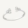 925 Sterling Silver & CZ Ice Queen Adjustable Ring