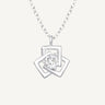 925 Sterling Silver & CZ Luxe Geometry Necklace