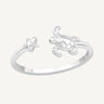 925 Sterling Silver Ocean Goddess Adjustable Ring