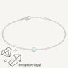 925 Sterling Silver Opal Glow Bracelet