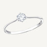 925 Sterling Silver & Cubic Zirconia Promise to Me Solitaire Ring