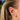Plated Chaos Model Wearing 925 Sterling Silver & Cubic Zirconia Stay Grounded Anchor Stud Earrings