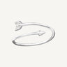 Sterling Silver Aim True Arrow Ring - Adjustable Silver Layering Ring
