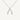 Sterling Silver & Cubic Zirconia Wishbone Glow Necklace